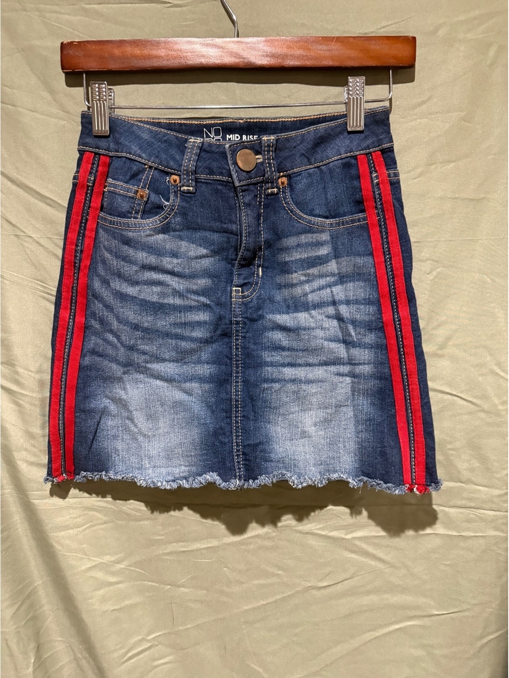No Boundaries Denim Mini Skirt